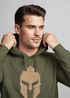 Hoodie Herren Print Sparta-Helm Aufdruck Gladiator Krieger Warrior Spartaner Fashion Streetstyle Neverless®preview