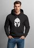 Hoodie Herren Print Sparta-Helm Aufdruck Gladiator Krieger Warrior Spartaner Fashion Streetstyle Neverless®preview