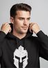 Hoodie Herren Print Sparta-Helm Aufdruck Gladiator Krieger Warrior Spartaner Fashion Streetstyle Neverless®preview