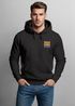 Hoodie Herren Print Sunrise Icon | Kapuzenpullover mit Sonnenaufgang und Wellenmotiv Beach Streetwear Neverless®preview