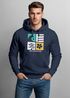Hoodie Herren Print Surfing Rückenaufdruck Icons Maritim Kapuzen-Pullover Männer Fashion Streetstyle Neverless®preview