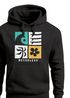 Hoodie Herren Print Surfing Rückenaufdruck Icons Maritim Kapuzen-Pullover Männer Fashion Streetstyle Neverless®preview