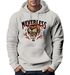 Hoodie Herren Print Tiger Aufdruck Schrift Motiv Kapuzen-Pullover Männer Fashion Streetstyle Neverless®preview