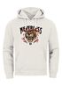Hoodie Herren Print Tiger Aufdruck Schrift Motiv Kapuzen-Pullover Männer Fashion Streetstyle Neverless®preview