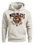 Hoodie Herren Print Tiger Aufdruck Schrift Motiv Kapuzen-Pullover Männer Fashion Streetstyle Neverless®preview