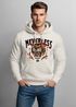 Hoodie Herren Print Tiger Aufdruck Schrift Motiv Kapuzen-Pullover Männer Fashion Streetstyle Neverless®preview