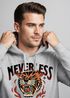Hoodie Herren Print Tiger Aufdruck Schrift Motiv Kapuzen-Pullover Männer Fashion Streetstyle Neverless®preview