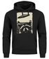 Hoodie Herren Print UFO Waschbär Racoon Aliens Fotodruck Kapuzenpulli  Frontprint Fashion Streetstyle Neverless®preview