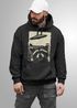 Hoodie Herren Print UFO Waschbär Racoon Aliens Fotodruck Kapuzenpulli  Frontprint Fashion Streetstyle Neverless®preview