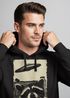 Hoodie Herren Print UFO Waschbär Racoon Aliens Fotodruck Kapuzenpulli  Frontprint Fashion Streetstyle Neverless®preview