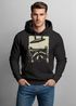 Hoodie Herren Print UFO Waschbär Racoon Aliens Fotodruck Kapuzenpulli  Frontprint Fashion Streetstyle Neverless®preview