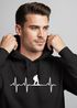 Hoodie Herren Print Wanderer Herzschlag Outdoor Natur Motiv Kapuzen-Pullover Männer Fashion Streetstyle Neverless®preview