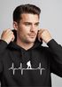 Hoodie Herren Print Wanderer Herzschlag Outdoor Natur Motiv Kapuzen-Pullover Männer Fashion Streetstyle Neverless®preview