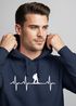 Hoodie Herren Print Wanderer Herzschlag Outdoor Natur Motiv Kapuzen-Pullover Männer Fashion Streetstyle Neverless®preview