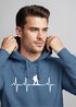 Hoodie Herren Print Wanderer Herzschlag Outdoor Natur Motiv Kapuzen-Pullover Männer Fashion Streetstyle Neverless®preview