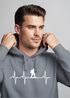 Hoodie Herren Print Wanderer Herzschlag Outdoor Natur Motiv Kapuzen-Pullover Männer Fashion Streetstyle Neverless®preview