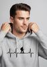 Hoodie Herren Print Wanderer Herzschlag Outdoor Natur Motiv Kapuzen-Pullover Männer Fashion Streetstyle Neverless®preview