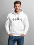 Hoodie Herren Print Wanderer Herzschlag Outdoor Natur Motiv Kapuzen-Pullover Männer Fashion Streetstyle Neverless®preview