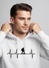 Hoodie Herren Print Wanderer Herzschlag Outdoor Natur Motiv Kapuzen-Pullover Männer Fashion Streetstyle Neverless®preview