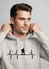 Hoodie Herren Print Wanderer Herzschlag Outdoor Natur Motiv Kapuzen-Pullover Männer Fashion Streetstyle Neverless®preview