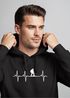 Hoodie Herren Print Wanderer Herzschlag Outdoor Natur Motiv Kapuzen-Pullover Männer Fashion Streetstyle Neverless®preview