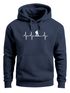 Hoodie Herren Print Wanderer Herzschlag Outdoor Natur Motiv Kapuzen-Pullover Männer Fashion Streetstyle Neverless®preview