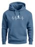 Hoodie Herren Print Wanderer Herzschlag Outdoor Natur Motiv Kapuzen-Pullover Männer Fashion Streetstyle Neverless®preview