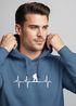 Hoodie Herren Print Wanderer Herzschlag Outdoor Natur Motiv Kapuzen-Pullover Männer Fashion Streetstyle Neverless®preview