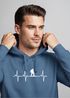 Hoodie Herren Print Wanderer Herzschlag Outdoor Natur Motiv Kapuzen-Pullover Männer Fashion Streetstyle Neverless®preview