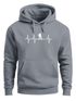 Hoodie Herren Print Wanderer Herzschlag Outdoor Natur Motiv Kapuzen-Pullover Männer Fashion Streetstyle Neverless®preview