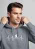 Hoodie Herren Print Wanderer Herzschlag Outdoor Natur Motiv Kapuzen-Pullover Männer Fashion Streetstyle Neverless®preview