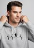 Hoodie Herren Print Wanderer Herzschlag Outdoor Natur Motiv Kapuzen-Pullover Männer Fashion Streetstyle Neverless®preview