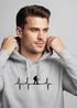 Hoodie Herren Print Wanderer Herzschlag Outdoor Natur Motiv Kapuzen-Pullover Männer Fashion Streetstyle Neverless®preview