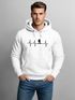 Hoodie Herren Print Wanderer Herzschlag Outdoor Natur Motiv Kapuzen-Pullover Männer Fashion Streetstyle Neverless®preview
