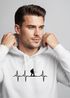 Hoodie Herren Print Wanderer Herzschlag Outdoor Natur Motiv Kapuzen-Pullover Männer Fashion Streetstyle Neverless®preview