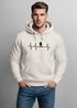 Hoodie Herren Print Wanderer Herzschlag Outdoor Natur Motiv Kapuzen-Pullover Männer Fashion Streetstyle Neverless®preview