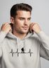 Hoodie Herren Print Wanderer Herzschlag Outdoor Natur Motiv Kapuzen-Pullover Männer Fashion Streetstyle Neverless®preview