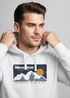 Hoodie Herren Print Wandern Berg-Grafik Vintage Retro Style Kapuzen-Pullover Männer Fashion Neverless®preview