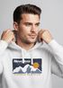 Hoodie Herren Print Wandern Berg-Grafik Vintage Retro Style Kapuzen-Pullover Männer Fashion Neverless®preview