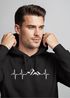Hoodie Herren Print Wandern Berge Herzschlag Outdoor Aufdruck Motiv Männer Fashion Streetstyle Neverless®preview