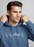 Hoodie Herren Print Wandern Berge Herzschlag Outdoor Aufdruck Motiv Männer Fashion Streetstyle Neverless®preview