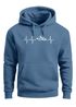 Hoodie Herren Print Wandern Berge Herzschlag Outdoor Aufdruck Motiv Männer Fashion Streetstyle Neverless®preview