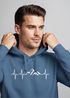Hoodie Herren Print Wandern Berge Herzschlag Outdoor Aufdruck Motiv Männer Fashion Streetstyle Neverless®preview