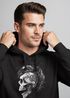 Hoodie Herren Punk Mohawk Skull Totenkopf Irokese Print Kapuzen-Pullover Männer Fashion Streetstyle Neverless®preview