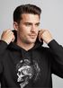 Hoodie Herren Punk Mohawk Skull Totenkopf Irokese Print Kapuzen-Pullover Männer Fashion Streetstyle Neverless®preview