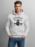 Hoodie Herren Retro Print Leuchturm Motiv Schriftzug Freeport Island Kapuzen-Pullover Männer Neverless®preview