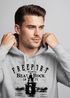Hoodie Herren Retro Print Leuchturm Motiv Schriftzug Freeport Island Kapuzen-Pullover Männer Neverless®preview