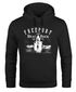 Hoodie Herren Retro Print Leuchturm Motiv Schriftzug Freeport Island Kapuzen-Pullover Männer Neverless®preview