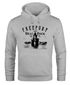 Hoodie Herren Retro Print Leuchturm Motiv Schriftzug Freeport Island Kapuzen-Pullover Männer Neverless®preview