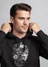 Hoodie Herren Santa Muerte La catrina Mexican Skull Dia de los Muertos Tattoo Design Kapuzen-Pullover Männer Neverless®preview